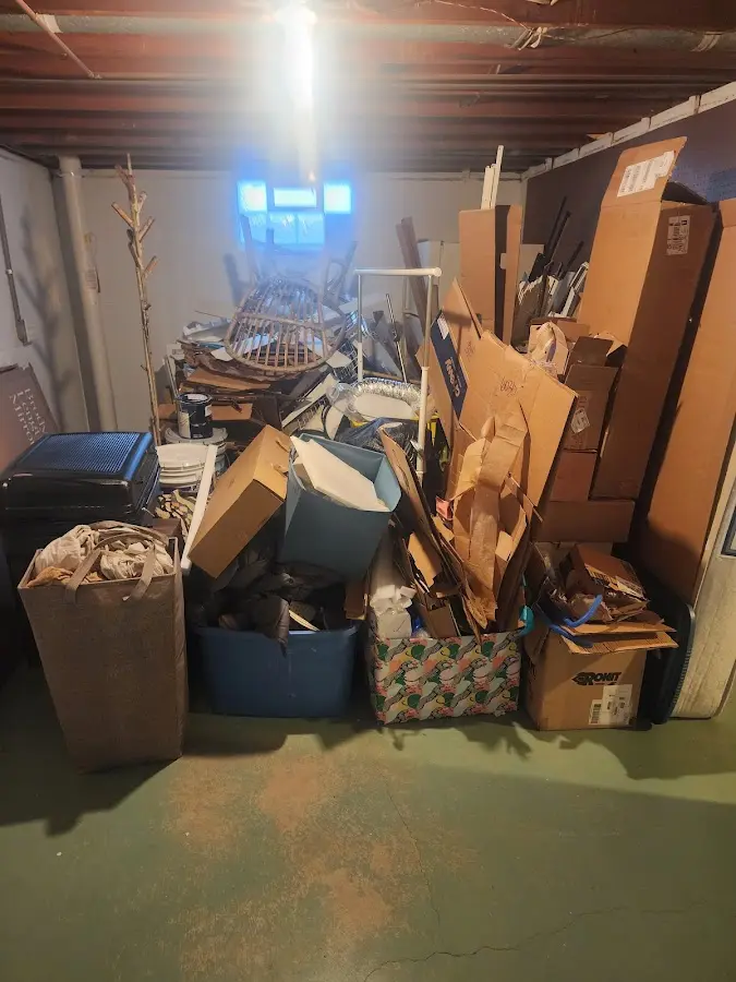 Roll-off dumpster container at job site for 4 Yard Dumpster Rental in Alturas